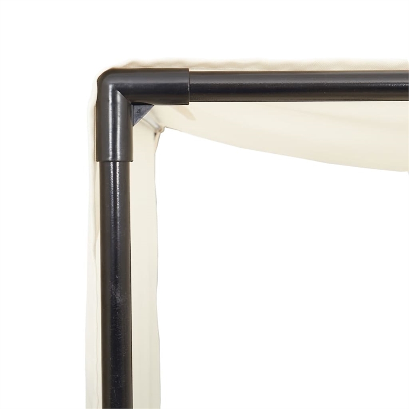 vidaXL Double Sun Lounger in Beige and Cream