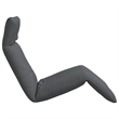 vidaXL Oxford Fabric Metal Large Sun Lounger in Gray