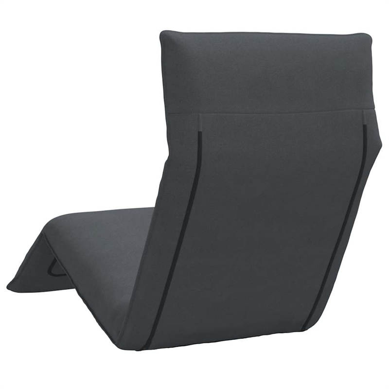 vidaXL Oxford Fabric Metal Large Sun Lounger in Gray