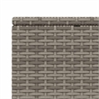 vidaXL PE Rattan Single Cushioned Rectangular Sunbed in Gray