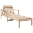 vidaXL Solid Pine Wood Sun Lounger Standard in Natural Pine