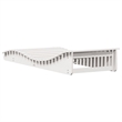 vidaXL Solid Pine Wood Sun Lounger in White