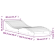 vidaXL Foldable Solid Douglas Wood Full-Sized Sun Lounger in Brown