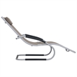 vidaXL Aluminum & Textilene Sun Lounger with Pillow in Taupe