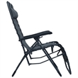 vidaXL Folding Deck Chair Textilene in Grey