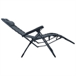 vidaXL Folding Deck Chair Textilene in Grey