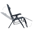 vidaXL Folding Deck Chair Textilene in Grey