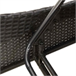 vidaXL Poly Rattan Sun Lounger w/ Cushions in Black