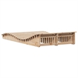 vidaXL Solid Pine Wood Sun Lounger in Brown