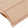 vidaXL Solid Acacia Wood Rocking Sun Lounger w/ Cushion in Brown