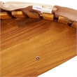 vidaXL Solid Acacia Wood Rocking Sun Lounger w/ Cushion in Brown