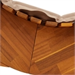 vidaXL Solid Acacia Wood Rocking Sun Lounger w/ Cushion in Brown