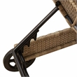 vidaXL Poly Rattan Sun Lounger w/ Wheels & Cushion in Beige