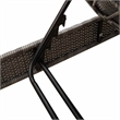 vidaXL Poly Rattan Sun Lounger w/ Cushions in Grey