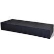 vidaXL Poly Rattan Sun Lounger in Black
