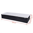 vidaXL Poly Rattan Sun Lounger in Black