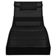 vidaXL Poly Rattan Sun Loungers 2 pcs with Table in Black