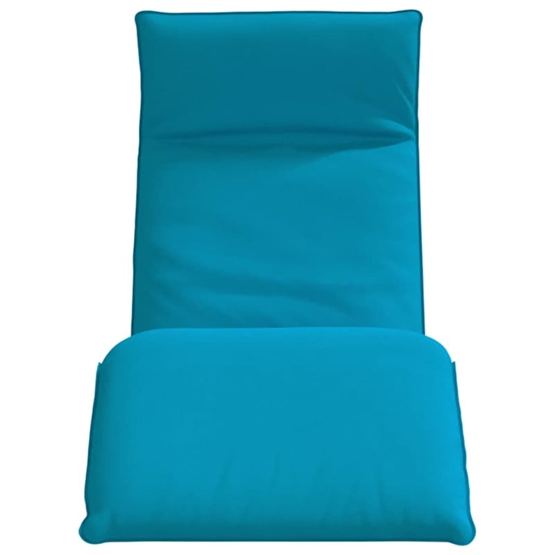vidaXL Oxford Fabric Folding Sun Lounger in Light Blue