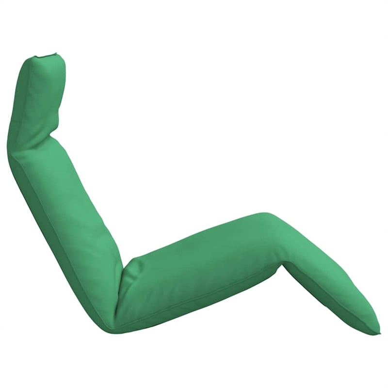 vidaXL Oxford Fabric Folding Sun Lounger in Green