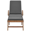 vidaXL Sun Lounger in Dark Gray (Set of 2)