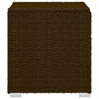 vidaXL Standard Foldable PE Rattan Sun Lounger in Brown