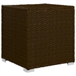 vidaXL Standard Foldable PE Rattan Sun Lounger in Brown