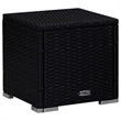 vidaXL PE Rattan Sun Lounger Set in Black