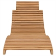 vidaXL Teak Wood Garden Lounger Set in Brown