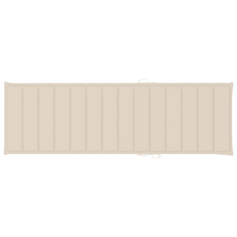 vidaXL Solid Acacia Wood Sun Lounger in Gray