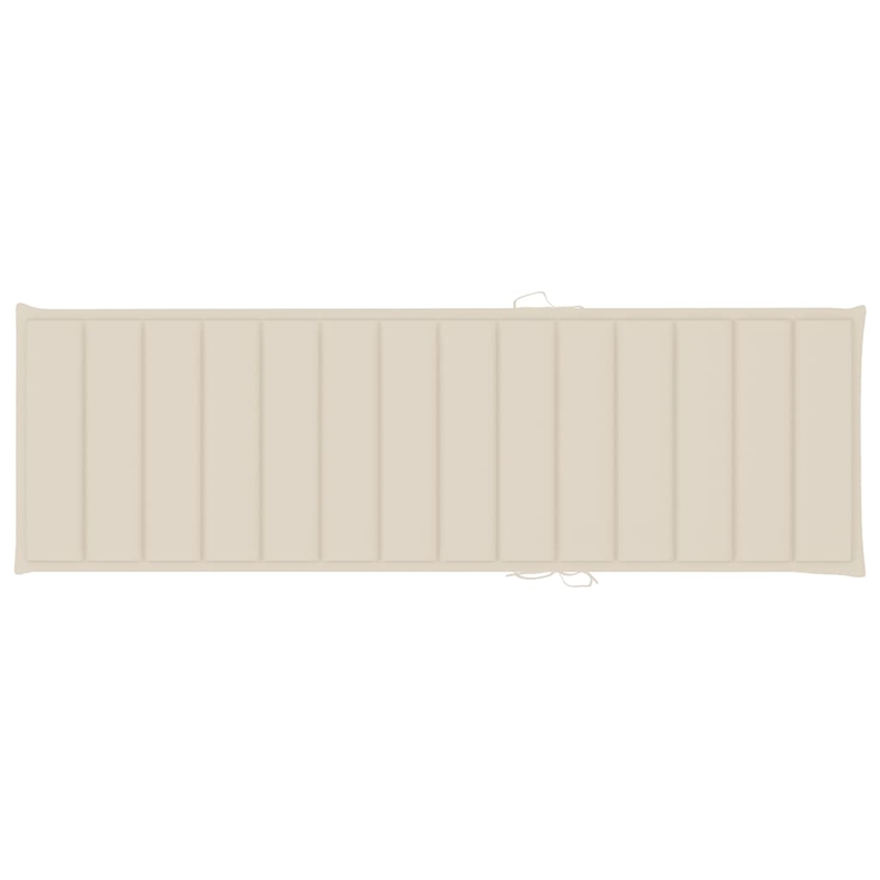 vidaXL Solid Acacia Wood Sun Lounger in Gray