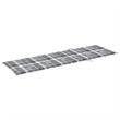 vidaXL Solid Acacia Wood Sun Lounger in Gray