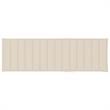 vidaXL Solid Acacia Wood Sun Lounger in Brown/Cream Cushions