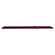 vidaXL Natural Wood Sun Lounger in Wine Red Cushions