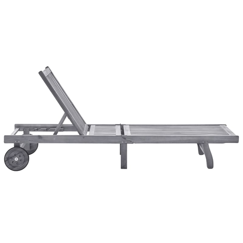 vidaXL Sun Lounger in Gray/Blue