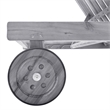 vidaXL Large Solid Acacia Wood Sun Lounger in Gray