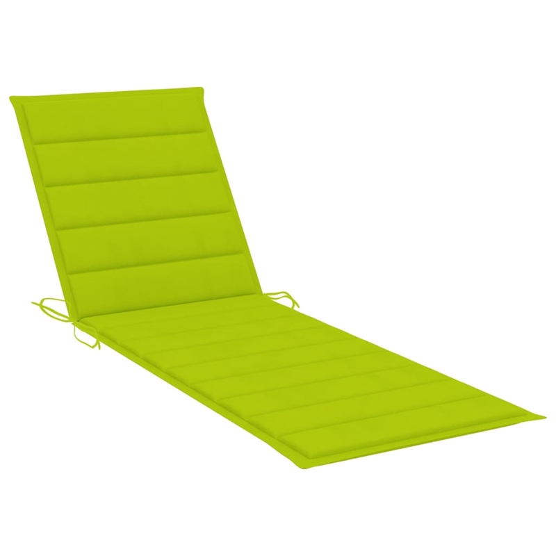 vidaXL Large Solid Acacia Wood Sun Lounger in Gray
