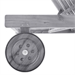 vidaXL Solid Acacia Wood Sun Lounger in Gray