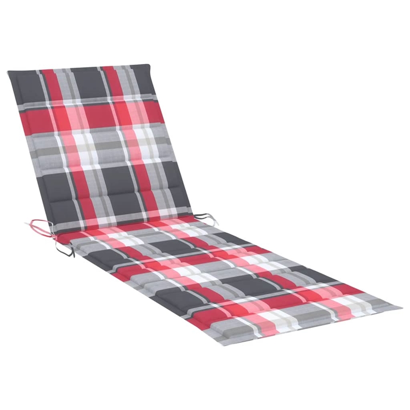 vidaXL Double Solid Acacia Wood Sun Lounger in Brown