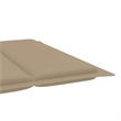 vidaXL Solid Acacia Wood Sun Lounger in Beige