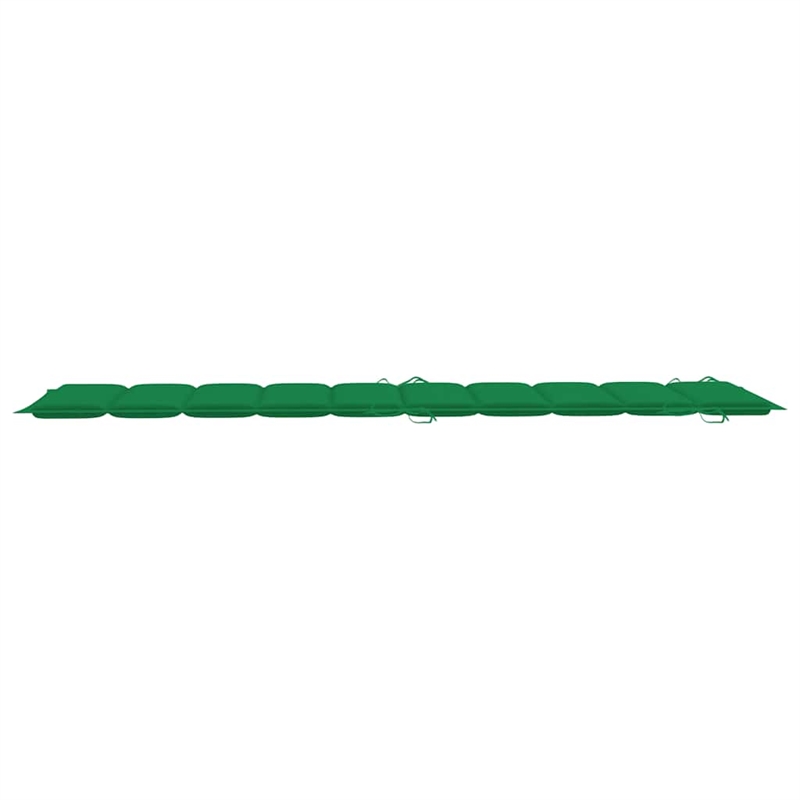 vidaXL Solid Acacia Wood Sun Lounger in Green