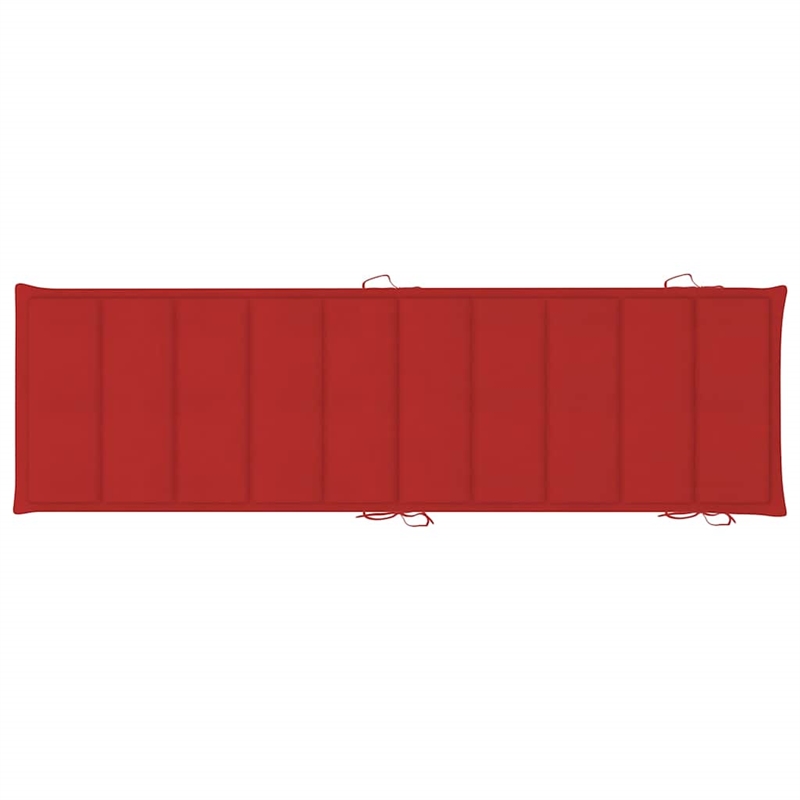 vidaXL Sun Lounger in Red