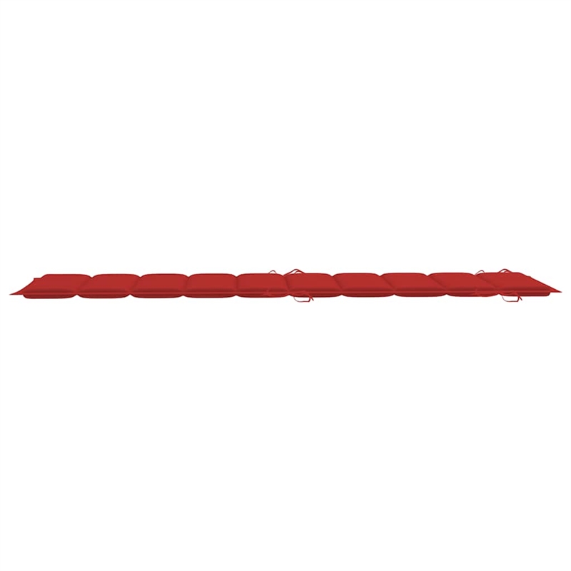 vidaXL Sun Lounger in Red