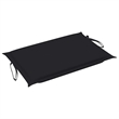 vidaXL Solid Acacia Wood Foldable Sun Lounger in Black