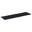 vidaXL Solid Acacia Wood Foldable Sun Lounger in Black