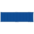vidaXL Solid Acacia Wood Sun Lounger in Blue Cushion