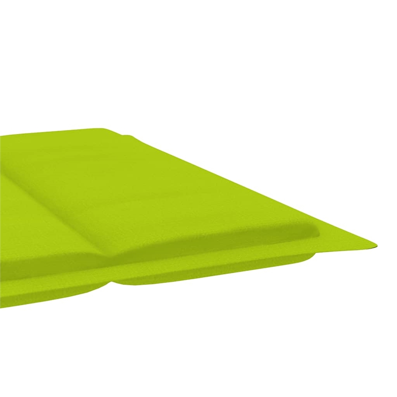 vidaXL Solid Acacia Wood Sun Lounger in Green