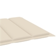 vidaXL Sun Lounger in Brown/Cream Cushion