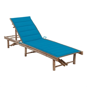 vidaXL Sun Lounger in Blue