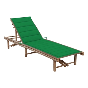 vidaXL Sun Lounger in Green