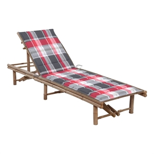 vidaXL Foldable Patio Sun Lounger in Brown